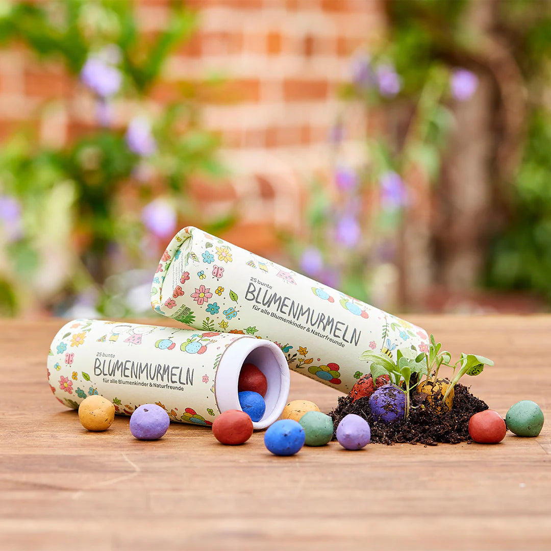 Blumenmurmeln Dose (25 Stück)