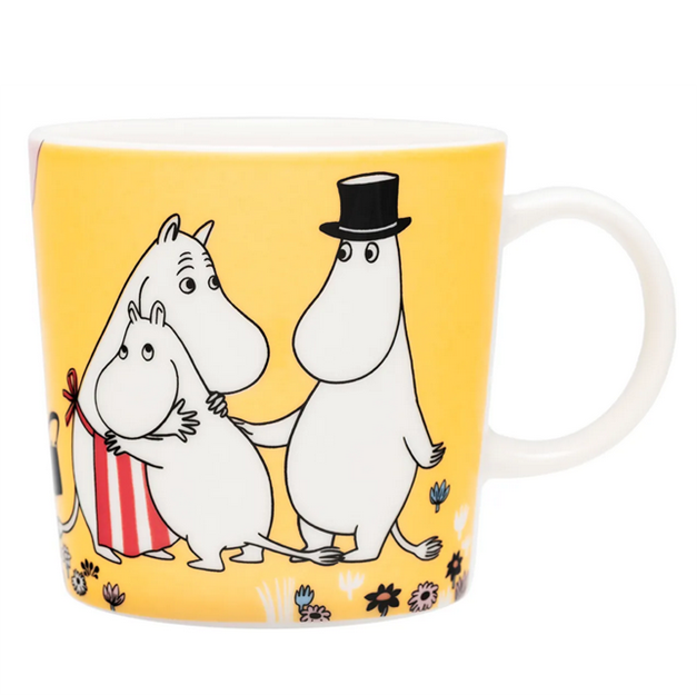 Mumin Becher Familienzeit 0,3 L gelb